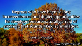 Englisches Zitat von Carter G. Woodson als Bild