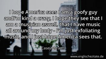 Englisches Zitat von Casey Abrams als Bild