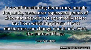 Englisches Zitat von Cass Sunstein als Bild