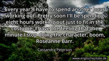 Englisches Zitat von Cassandra Peterson als Bild