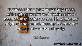 Englisches Zitat von Cat Stevens als Bild