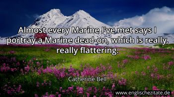 Englisches Zitat von Catherine Bell als Bild