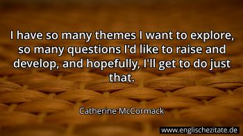 Englisches Zitat von Catherine McCormack als Bild
