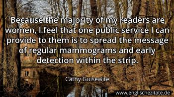 Englisches Zitat von Cathy Guisewite als Bild