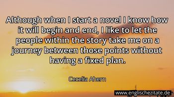 Englisches Zitat von Cecelia Ahern als Bild