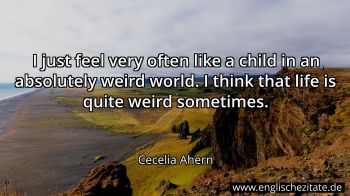 Englisches Zitat von Cecelia Ahern als Bild