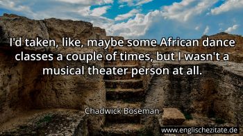 Englisches Zitat von Chadwick Boseman als Bild