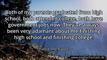 Englisches Zitat von Chance The Rapper als Bild