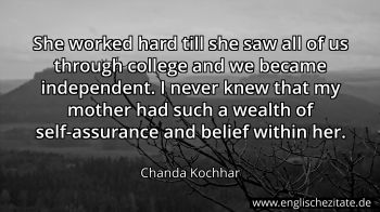 Englisches Zitat von Chanda Kochhar als Bild