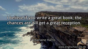 Englisches Zitat von Charlaine Harris als Bild