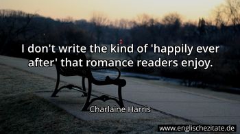 Englisches Zitat von Charlaine Harris als Bild