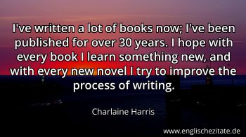 Englisches Zitat von Charlaine Harris als Bild