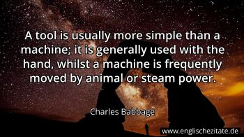 Englisches Zitat von Charles Babbage als Bild