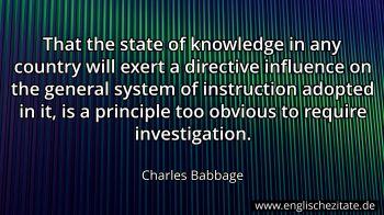 Englisches Zitat von Charles Babbage als Bild