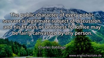 Englisches Zitat von Charles Babbage als Bild