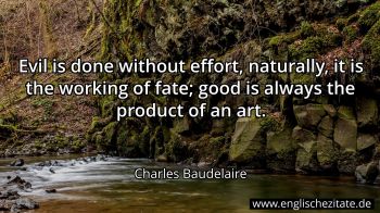 Englisches Zitat von Charles Baudelaire als Bild