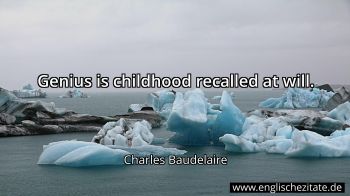Englisches Zitat von Charles Baudelaire als Bild