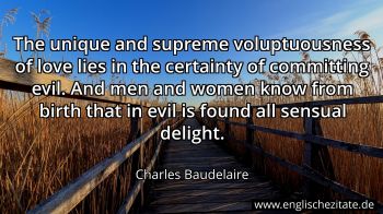 Englisches Zitat von Charles Baudelaire als Bild