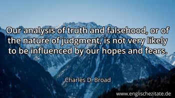 Englisches Zitat von Charles D. Broad als Bild