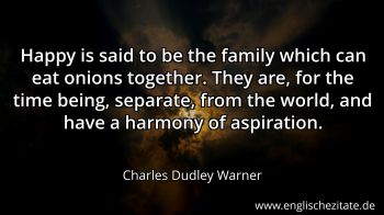 Englisches Zitat von Charles Dudley Warner als Bild