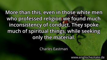 Englisches Zitat von Charles Eastman als Bild