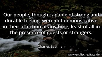 Englisches Zitat von Charles Eastman als Bild