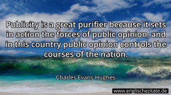 Englisches Zitat von Charles Evans Hughes als Bild