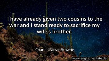 Englisches Zitat von Charles Farrar Browne als Bild