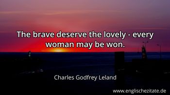 Englisches Zitat von Charles Godfrey Leland als Bild