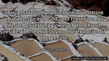 Englisches Zitat von Charles Hodge als Bild