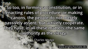 Englisches Zitat von Charles Hodge als Bild
