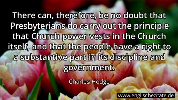 Englisches Zitat von Charles Hodge als Bild