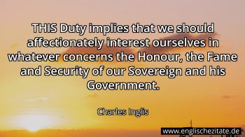 Englisches Zitat von Charles Inglis als Bild