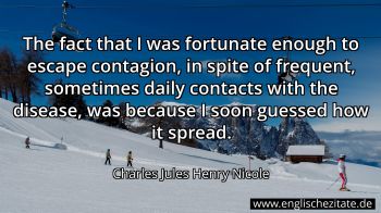 Englisches Zitat von Charles Jules Henry Nicole als Bild