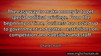 Englisches Zitat von Charles Koch als Bild