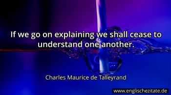 Englisches Zitat von Charles Maurice de Talleyrand als Bild