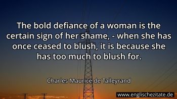 Englisches Zitat von Charles Maurice de Talleyrand als Bild