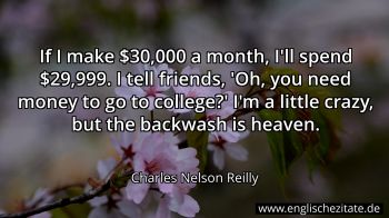 Englisches Zitat von Charles Nelson Reilly als Bild