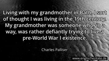 Englisches Zitat von Charles Palliser als Bild