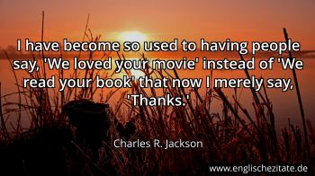 Englisches Zitat von Charles R. Jackson als Bild
