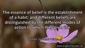 Englisches Zitat von Charles Sanders Peirce als Bild