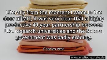 Englisches Zitat von Charles Vest als Bild