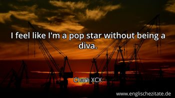 Englisches Zitat von Charli XCX als Bild