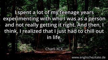 Englisches Zitat von Charli XCX als Bild