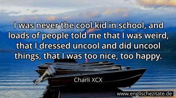 Englisches Zitat von Charli XCX als Bild