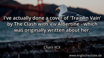 Englisches Zitat von Charli XCX als Bild
