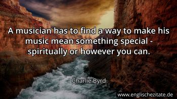 Englisches Zitat von Charlie Byrd als Bild