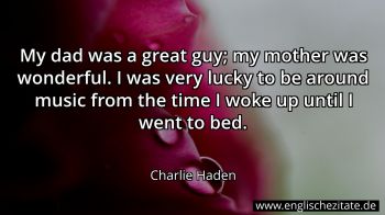 Englisches Zitat von Charlie Haden als Bild