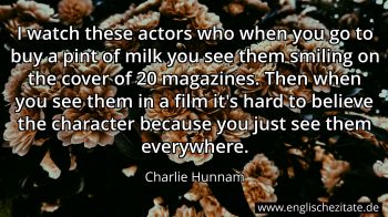 Englisches Zitat von Charlie Hunnam als Bild