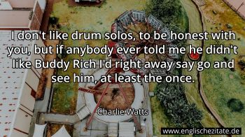 Englisches Zitat von Charlie Watts als Bild